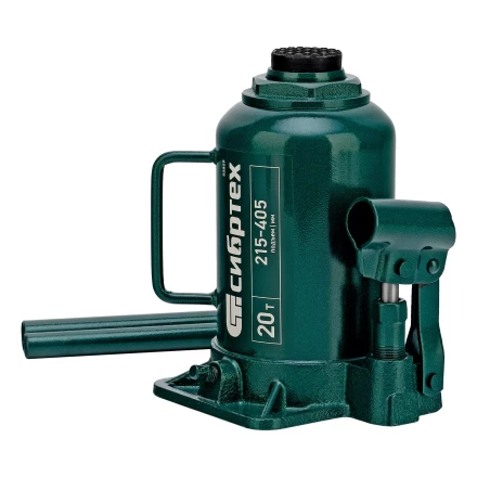 Домкрат гидравлический бутылочный Сибртех 50809, 20 т, 215-405 мм купить в Когалыме