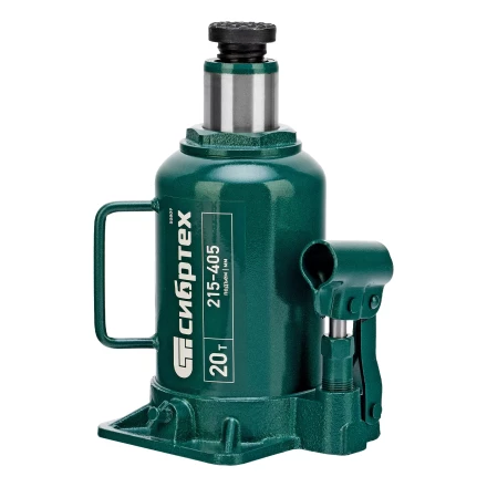 Домкрат гидравлический бутылочный Сибртех 50809, 20 т, 215-405 мм купить в Когалыме