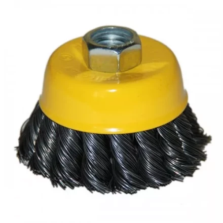 Щетка для УШМ М14/65 мм чашечная сталь витая Энкор 51536 купить в Когалыме