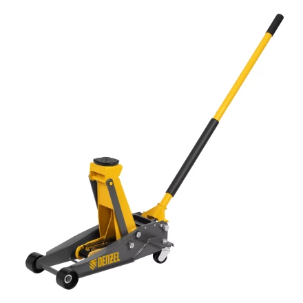 Домкрат гидравлический подкатной Denzel 51260, 3 т, 125-470 мм, быстрый подъем, проф. купить в Когалыме