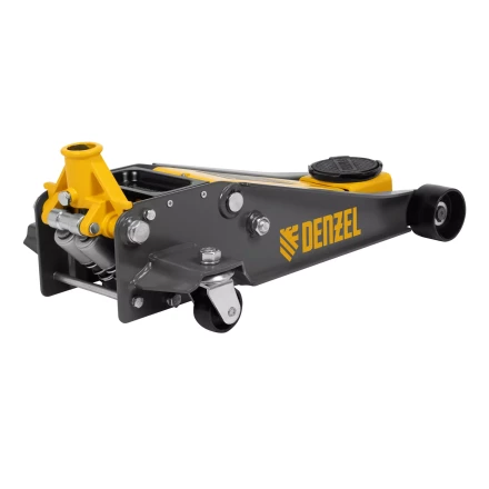 Домкрат гидравлический подкатной Denzel 51260, 3 т, 125-470 мм, быстрый подъем, проф. купить в Когалыме