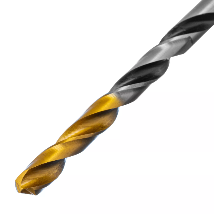 Сверло спиральное по металлу Denzel 5 x 86мм, Р6М5, Golden Tip, многогранная заточка, 718276 купить в Когалыме