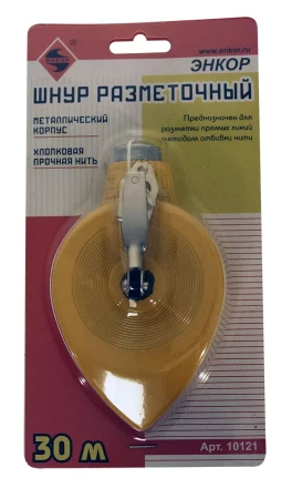 Шнур разметочный металлический корпус 30 м Энкор 10121 купить в Когалыме