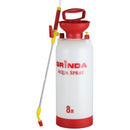 Опрыскиватель садовый GRINDA &quot;Aqua Spray&quot;, широкая горловина, устойчивое дно, алюминиевый удлинитель, 8л 8-425117_z01 купить в Когалыме