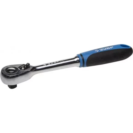 Трещотка для торцовых головок ЗУБР "ПРОФИ", Сr-V сталь, 48 зубцов, 1/4" 27731-1/4 купить в Когалыме