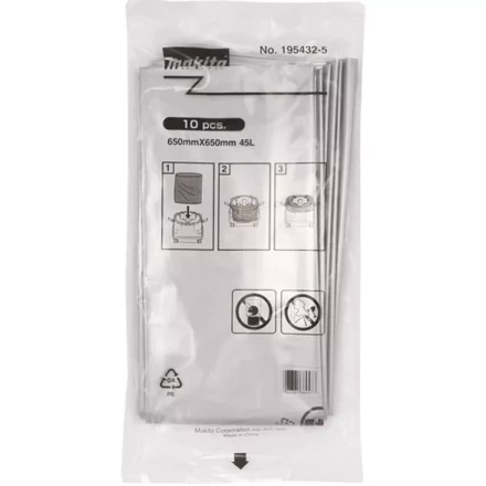 Мешок полиэтиленовый 45л. для DVC860L/DVC864L 10шт. , Makita 195432-5 купить в Когалыме