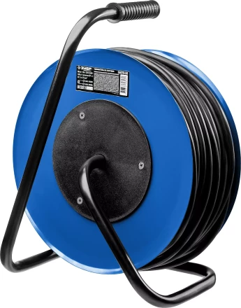 Удлинитель на катушке "КГ 325", 50 м, 4000 Вт, 4 гнезда, IP44, КГ 3х2,5 кв мм, ЗУБР 55079-50 купить в Когалыме