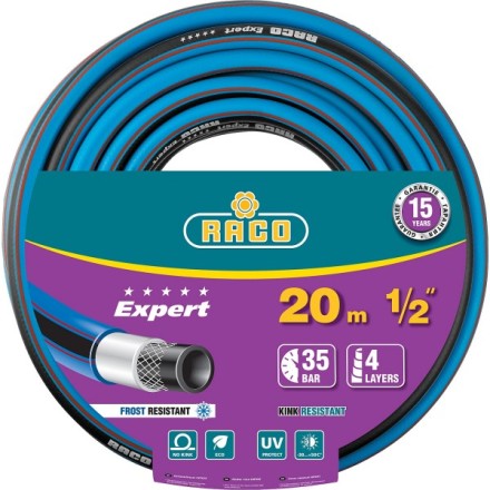 Шланг RACO &quot;EXPERT&quot; поливочный, 30атм., армированный, 3-х слойный, 1/2&quot;x20м 40302-1/2-20 купить в Когалыме