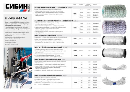 Шнур кручёный капроновый СИБИН, диаметр - 2 мм, длина - 50 м (катушка), 70 кгс 50527 купить в Когалыме