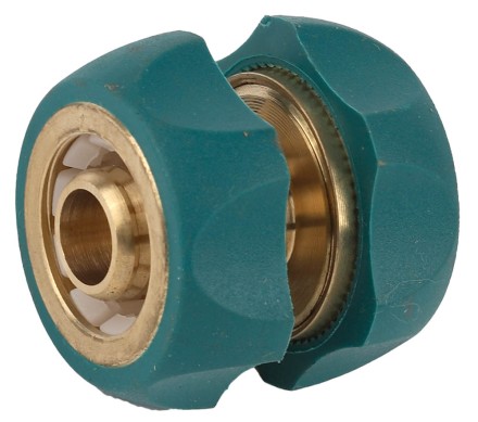 Муфта RACO &quot;Profi-Plus&quot; (шланг-шланг), латунная с покрытием TPR, 1/2&quot; 4244-55118B купить в Когалыме