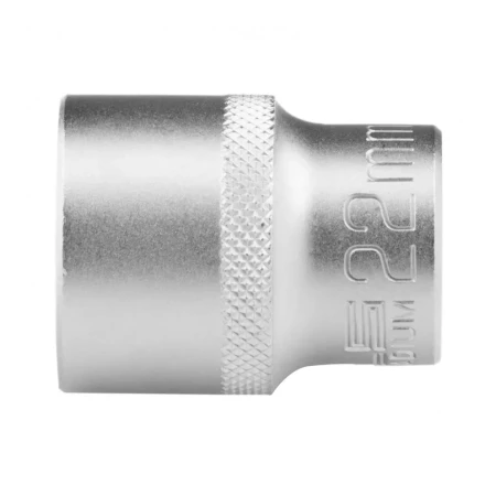 Головка торцевая 22 мм двенадцатигранная CrV под квадрат 1/2 хромированная Stels 13668 купить в Когалыме