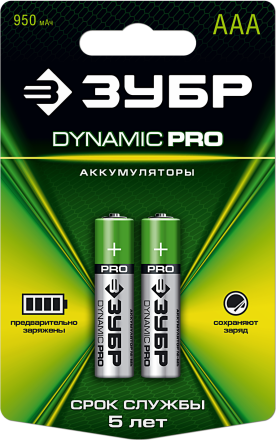 Аккумуляторы DYNAMIC PRO никель-металлгидридные (NiMH) ААА 950мА/ч серия Без серии купить в Когалыме