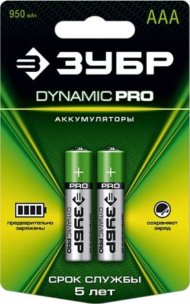 Аккумуляторы DYNAMIC PRO никель-металлгидридные (NiMH) ААА 950мА/ч серия Без серии купить в Когалыме