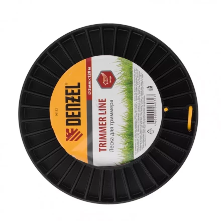 Леска для триммера звезда   3,0 мм 120 м на Din катушке Россия Denzel 96132 купить в Когалыме