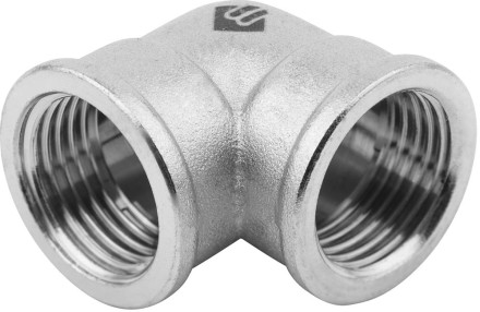 Уголок ЗУБР &quot;ЭКСПЕРТ&quot;, никелированная латунь, г/г, 1/2&quot; 51271-G/G-1/2 купить в Когалыме