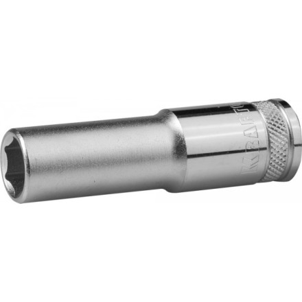 Торцовая головка KRAFTOOL &quot;INDUSTRIE QUALITAT&quot;, удлиненная, Cr-V, FLANK, хромосатинированная, 1/2&quot;, 13 мм 27807-13_z01 купить в Когалыме
