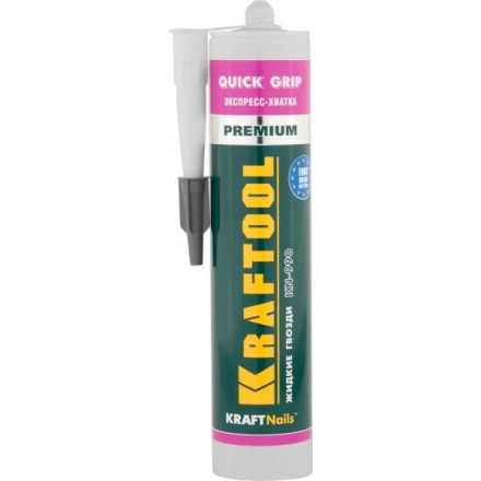 Клей монтажный KRAFTOOL KraftNails Premium KN-990, экспресс хватка, 310мл 41347 купить в Когалыме