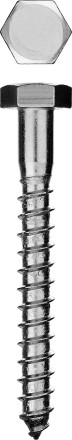 Шурупы ЗУБР &quot;МАСТЕР&quot; с шестигранной головкой, оцинкованные, 8x50, 1200шт 300450-08-050-1200 купить в Когалыме