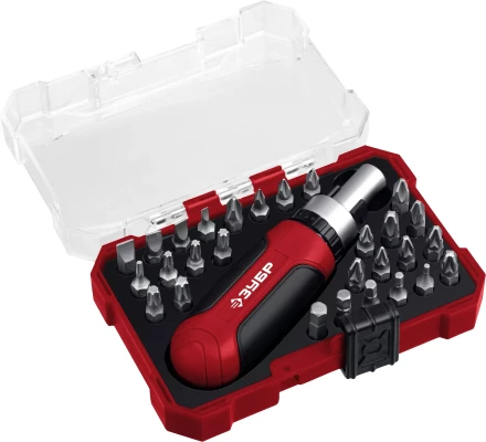 ЗУБР Мастер 29, 29 шт, набор: отвертка с насадками (25040) купить в Когалыме