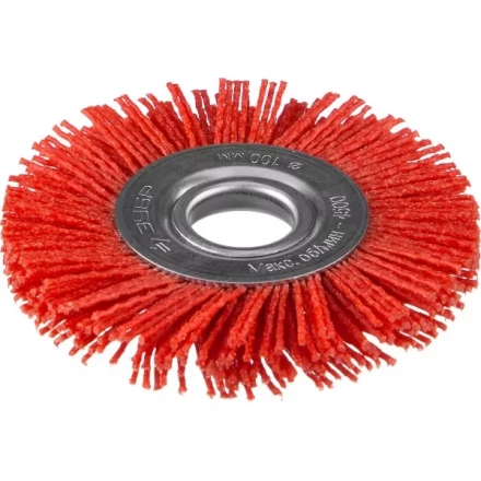 ЗУБР "ПРОФЕССИОНАЛ". Щетка дисковая для УШМ, нейлоновая проволока с абразивным покрытием, 100х22мм 35160-100_z01 купить в Когалыме