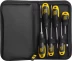 Набор JCB: Отвертки, хромомолибденовая сталь S2, двухкомпонентные рукоятки, магнитный наконечник, 7 предм, чехол JSD019 купить в Когалыме