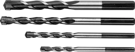 Набор ЗУБР Свёрла "СУПЕР-6" по бетону ударные, с шестигранным хвостовиком, 5-6-8-10 мм, 4шт 2916-H4 купить в Когалыме