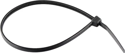 Хомуты 300 х 3,6 мм пластмассовые черные 100 шт  СИБРТЕХ 45560 купить в Когалыме