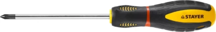 Отвертка STAYER "PROFI" "PROTech", двухкомп рукоятка, намагниченная, Cr-Mo, PH1x100мм 25132-1-10_z02 купить в Когалыме