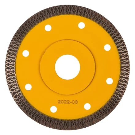 Диск алмазный отрезной Denzel 115 х 22,2мм, сплошной, супертонкий, горячий пресс, сухой/мокрый рез 73057 купить в Когалыме