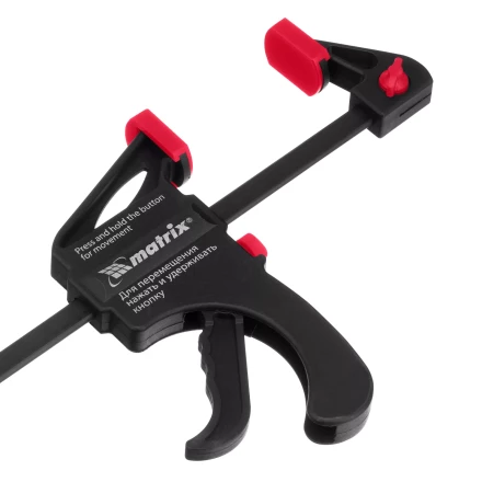 Струбцина универсальная, быстрозажимная, F-образная Matrix, 300 х 415 х 45 мм, пластиковый корпус, 20573 купить в Когалыме