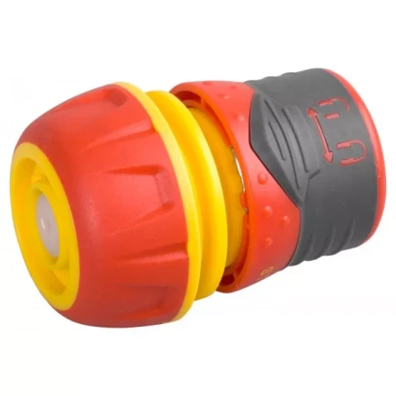 Соединитель GRINDA "Premium" с автостопом и запирающим механизмом, пластмассовый с TPR, 3/4" 8-426432 купить в Когалыме