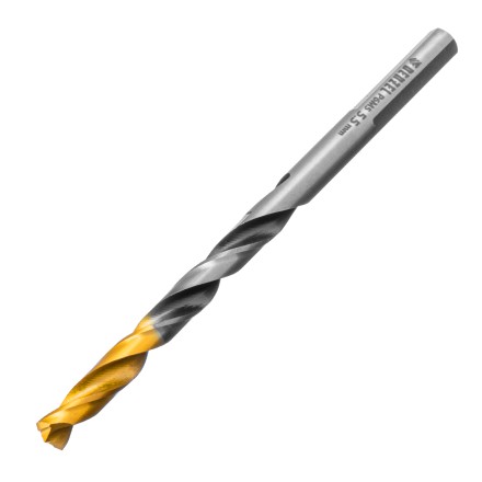 Сверло спиральное по металлу Denzel 5,5 x 93мм, Р6М5, Golden Tip, многогранная заточка, 718277 купить в Когалыме