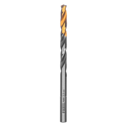 Сверло спиральное по металлу Denzel 5,5 x 93мм, Р6М5, Golden Tip, многогранная заточка, 718277 купить в Когалыме