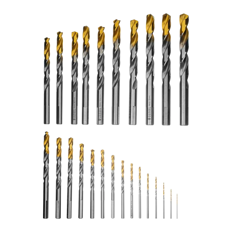 Набор сверл по металлу Denzel 723009, 1-13 мм, Р6М5-TiN, Golden Tip, 25 шт купить в Когалыме