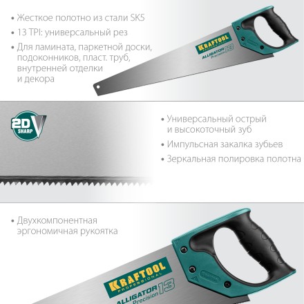 Ножовка по дереву Alligator 15225-50 купить в Когалыме