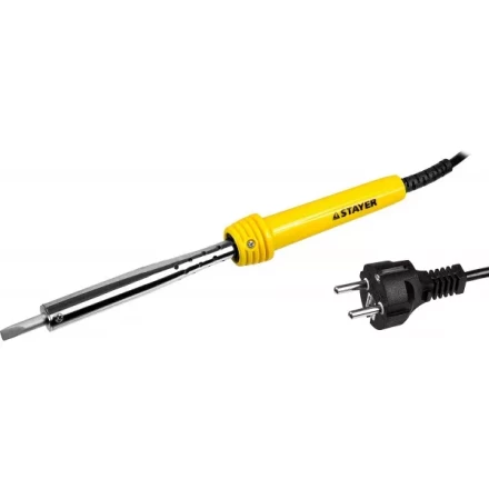 Паяльник STAYER "MASTER" с пластмассовой рукояткой и долговечным жалом, 80 Вт, клин 55305-80 купить в Когалыме