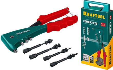 Комбинированные заклепочники, KRAFTOOL Combo2-M6 31180 31180 купить в Когалыме