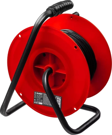 Удлинитель на катушке "ПВС 307", 30 м, 2500 Вт, 4 гнезда, ПВС 3х0,75 кв мм, ЗУБР 55083-30 купить в Когалыме