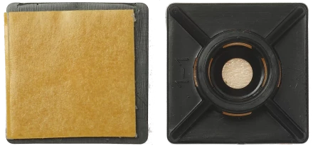 Площадка под хомут-стяжку ПХС самоклеющаяся нейлоновая черная серия МАСТЕР купить в Когалыме