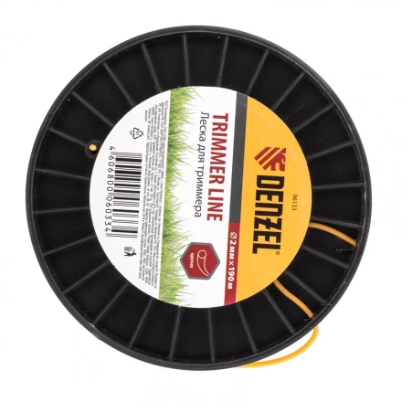 Леска для триммера круглая  2,0 мм 190 м на Din катушке Россия Denzel 96133 купить в Когалыме