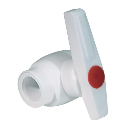 Кран шаровой PP-R 25мм белый (10/40) 45531 купить в Когалыме