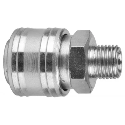 Переходник KRAFTOOL "EXPERT QUALITAT" для пневмоинструмента, резьба 1/4" "папа" - быстросъемное соединение "мама" 6594 купить в Когалыме