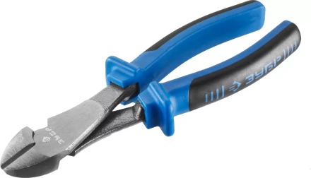 Бокорезы усиленные ЗУБР эксцентриковое расположение шарнира, особостойкое спец. покрытие Н12Х1 (никель/хром), двухкомпонентные рукоятки, 170мм 2201-6-17_z01 купить в Когалыме