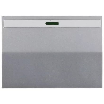 Выключатель СВЕТОЗАР "ЭФФЕКТ" проходн., с эффектом свечения, одноклав., без вставки и рамки, св.-серый метал., 10A/~250B SV-54438-SM купить в Когалыме