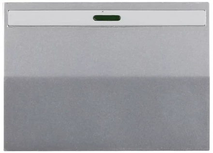 Выключатель СВЕТОЗАР "ЭФФЕКТ" проходн., с эффектом свечения, одноклав., без вставки и рамки, св.-серый метал., 10A/~250B SV-54438-SM купить в Когалыме