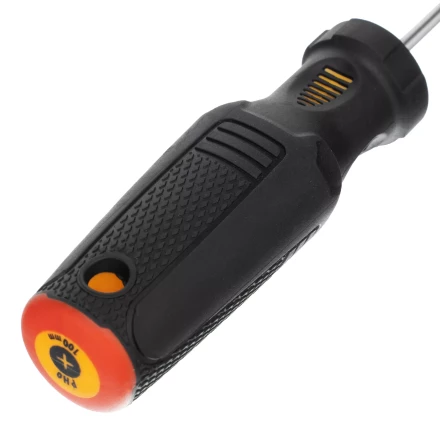 Отвертка PH0х100 мм, CrV, трехкомпонентная рукоятка Denzel 12172 купить в Когалыме