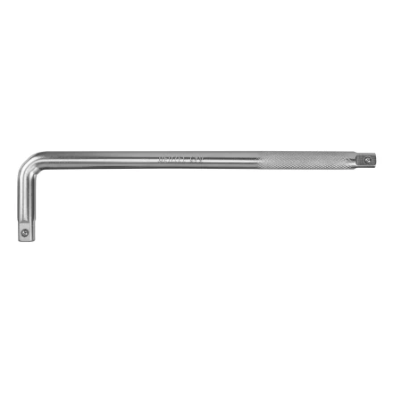 Вороток Г-образный, 300*75 мм, квадрат 1/2", CrV, матовый хром Denzel 14064 купить в Когалыме