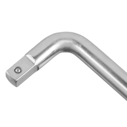 Вороток Г-образный, 300*75 мм, квадрат 1/2", CrV, матовый хром Denzel 14064 купить в Когалыме