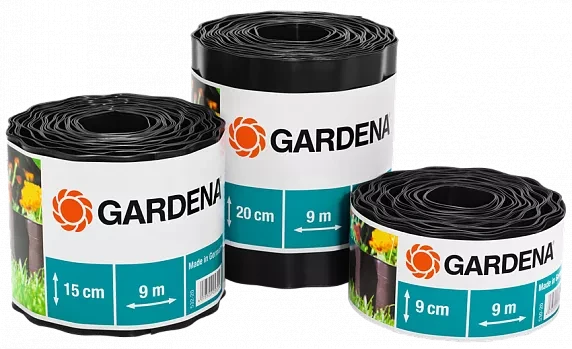 Бордюр черный 20 см , длина 9 м GARDENA купить в Когалыме