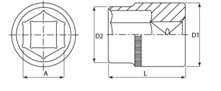 Головка торцевая 3/8"DR  6 мм  S04H3106  Jonnesway 48009 купить в Когалыме